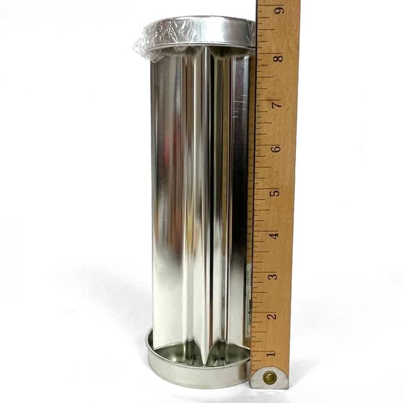 Pampered Chef Valtrompia Bread Tube Star Shape Aluminum Canapé Baking Mold - Picture 5 of 8